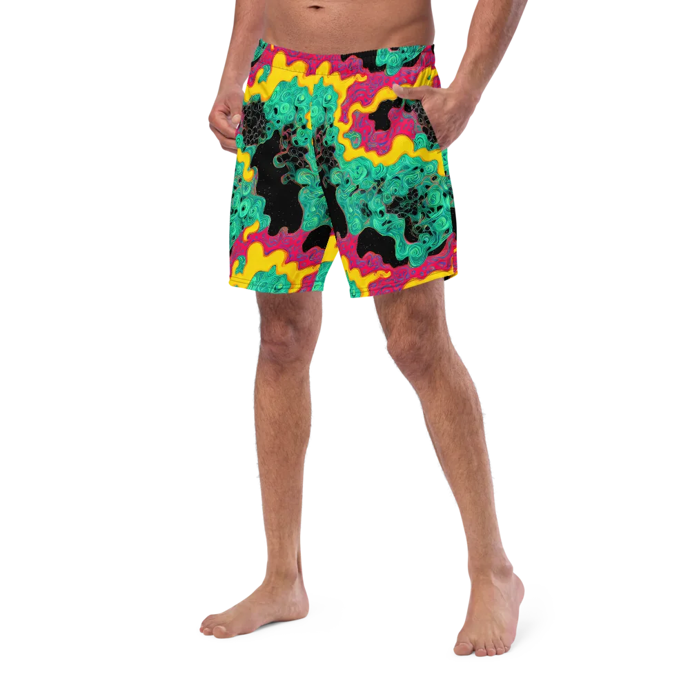 Electric Malachite on Swim Trunks — Left Front