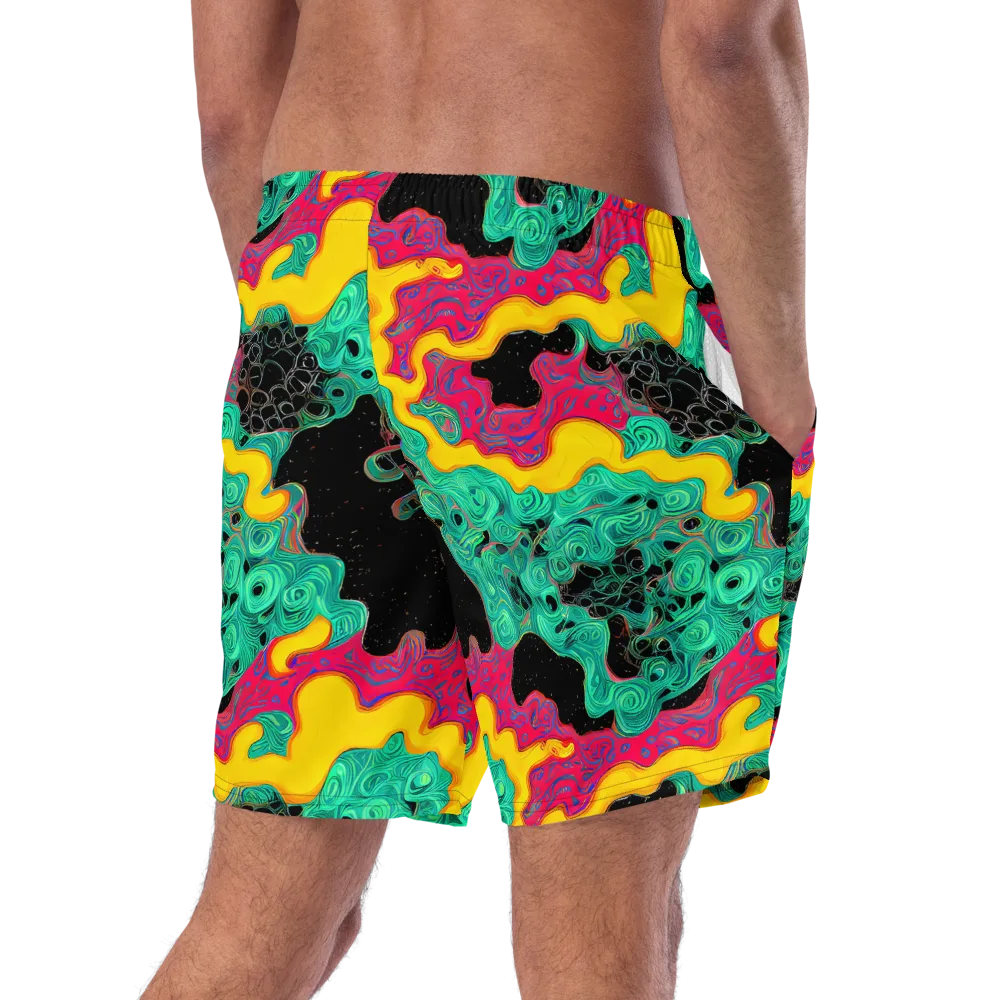 Electric Malachite on Swim Trunks — Right Back