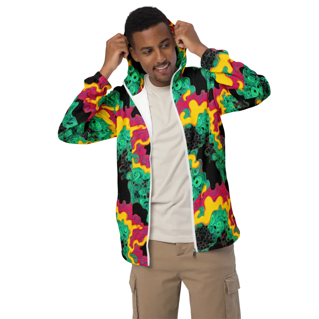 Electric Malachite on Men's Windbreaker — Front
