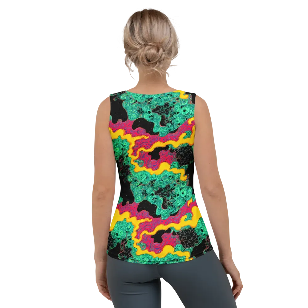 Electric Malachite on Women's Tank Top — Back