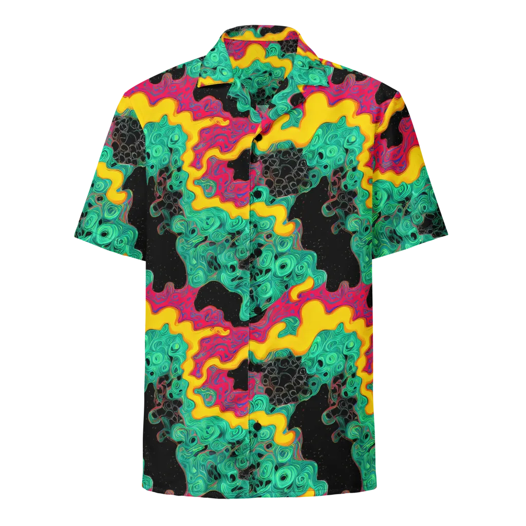Electric Malachite on Button Shirt — Front