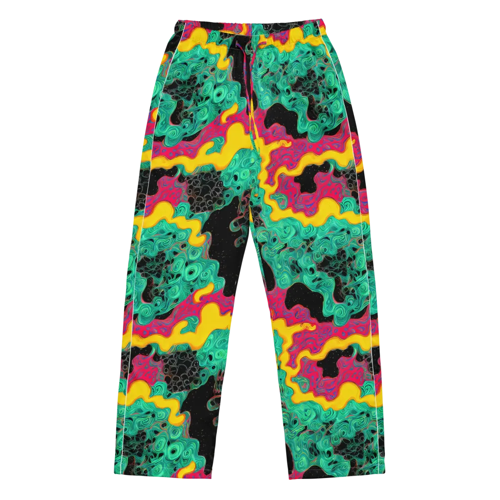 Electric Malachite on Women's Pajama Pants — Front