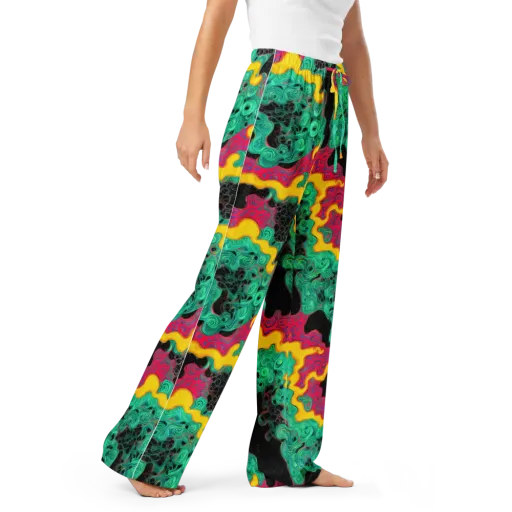 Electric Malachite on a Women's Pajama Pants