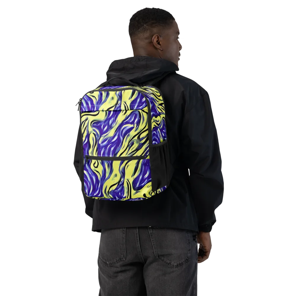 Royal Riptide on Utility Backpack — Back