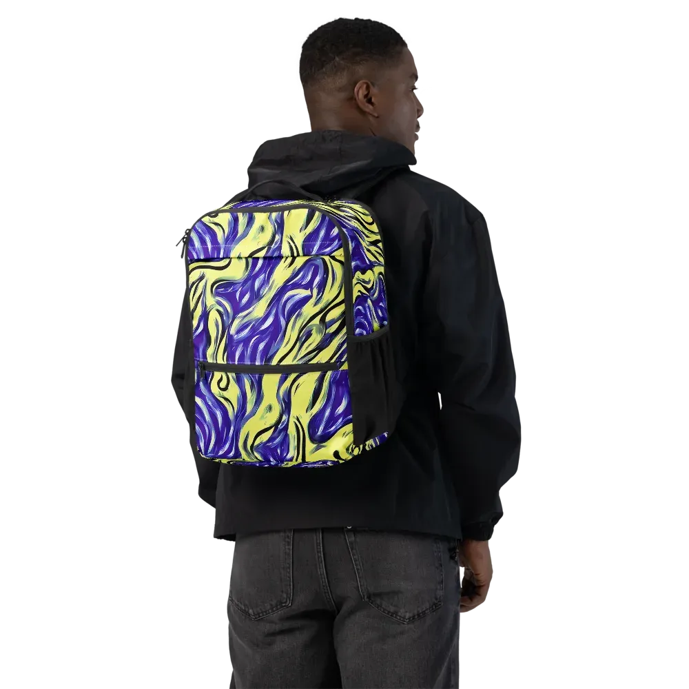 Royal Riptide on Utility Backpack — Back