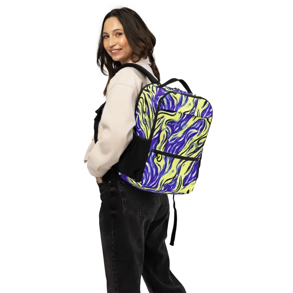 Royal Riptide on Utility Backpack — Back