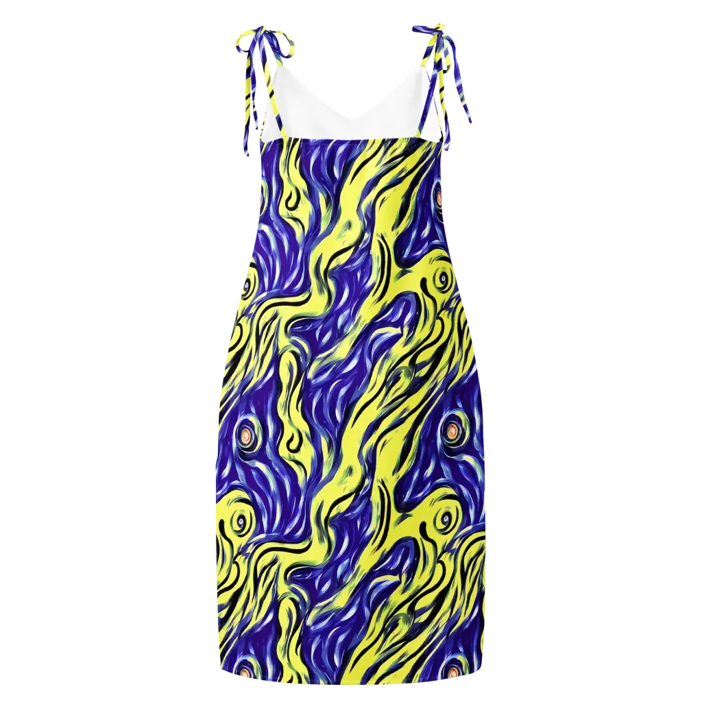 Royal Riptide on Slip Dress — Back