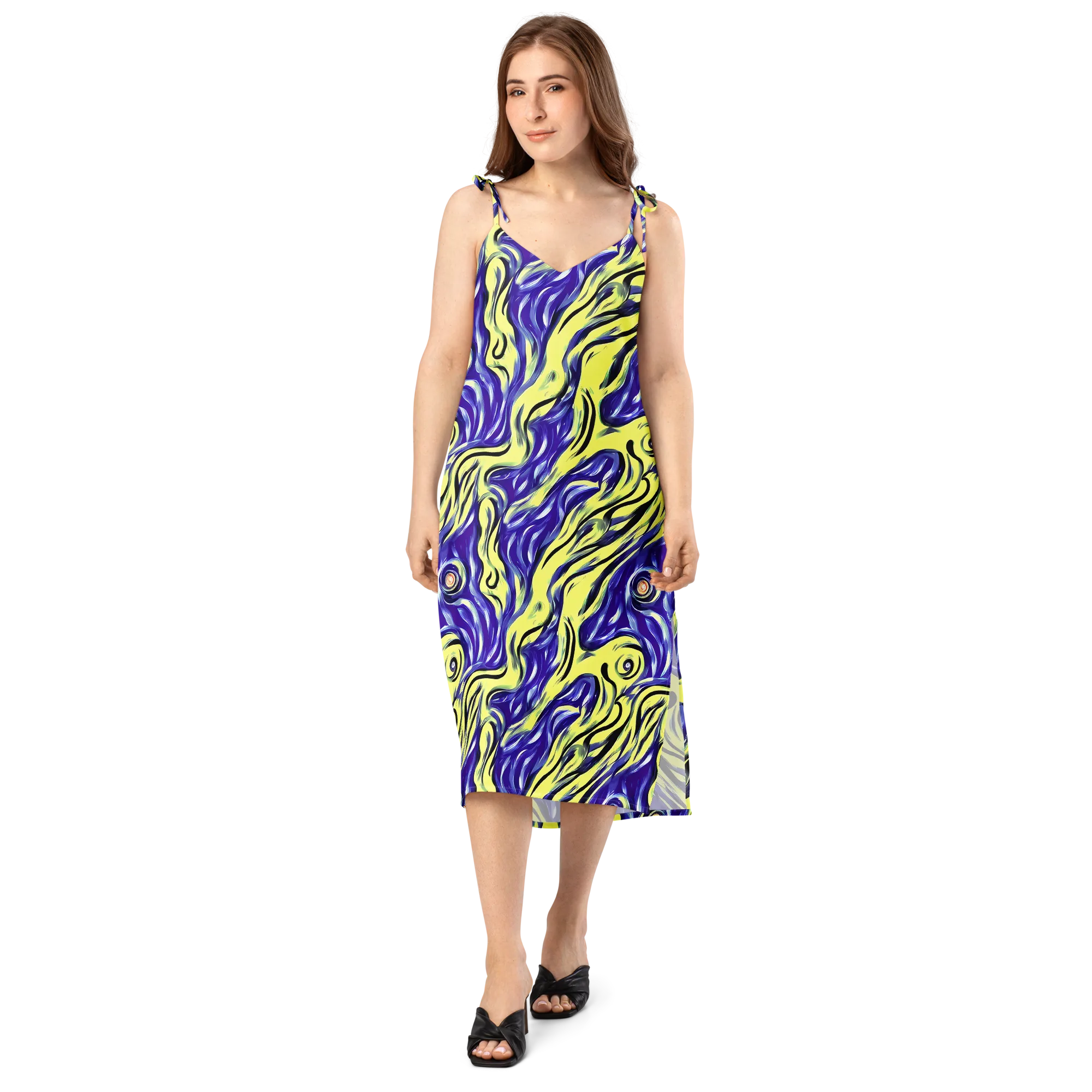 Royal Riptide on Slip Dress — Front