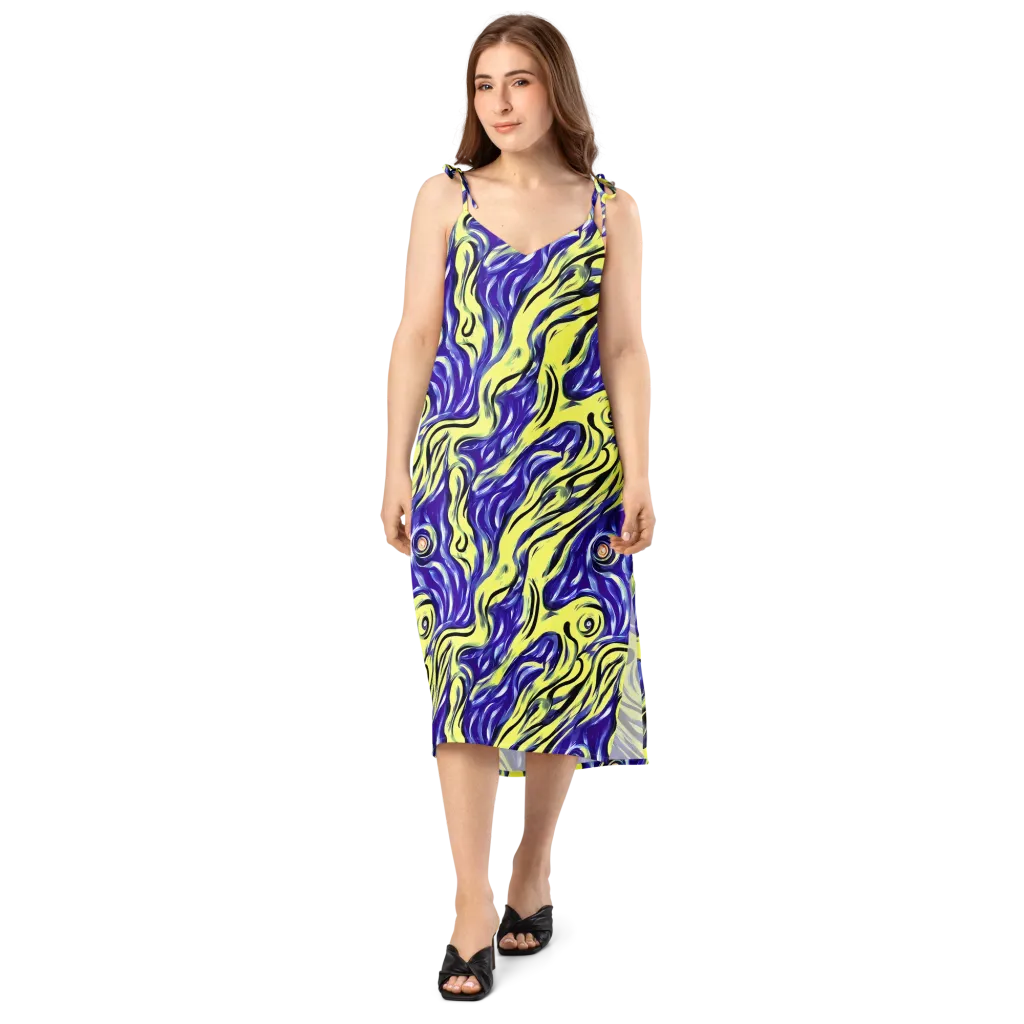 Royal Riptide on Slip Dress — Front
