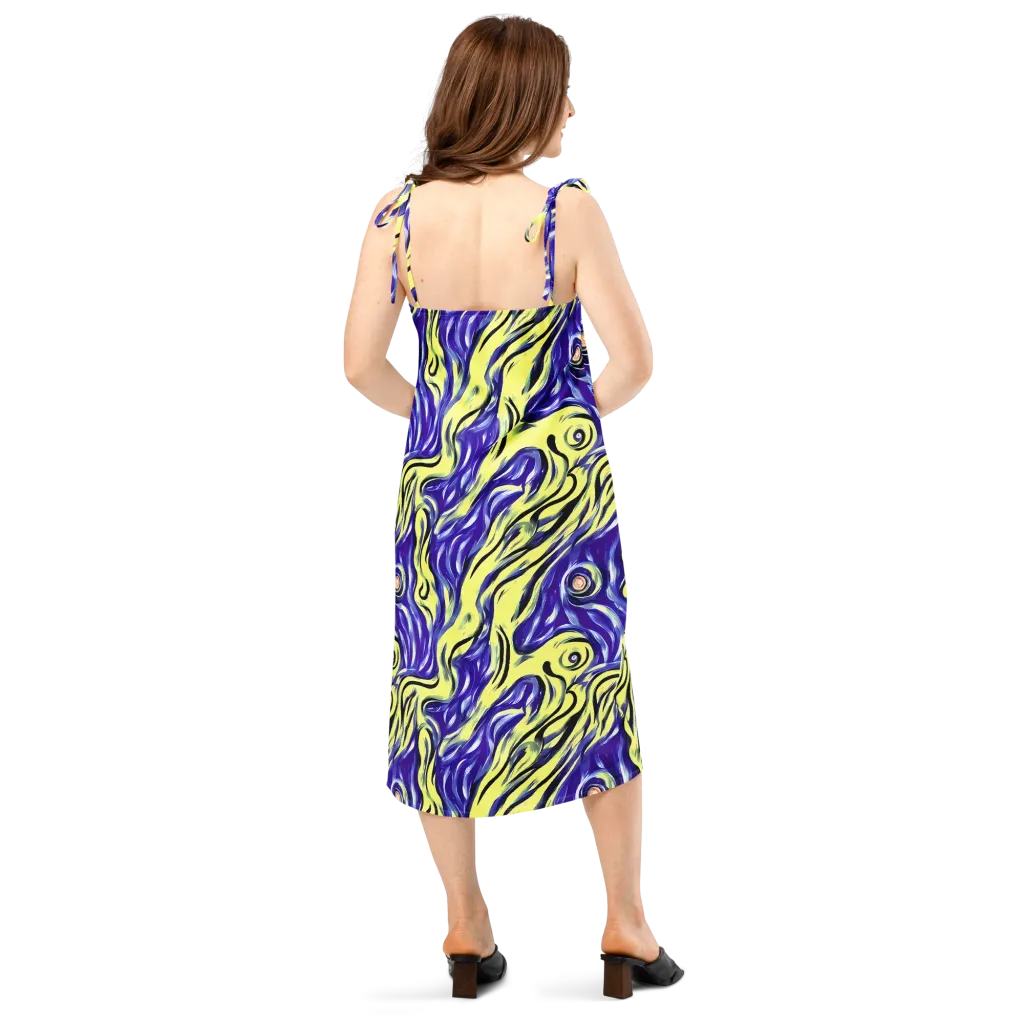 Royal Riptide on Slip Dress — Back