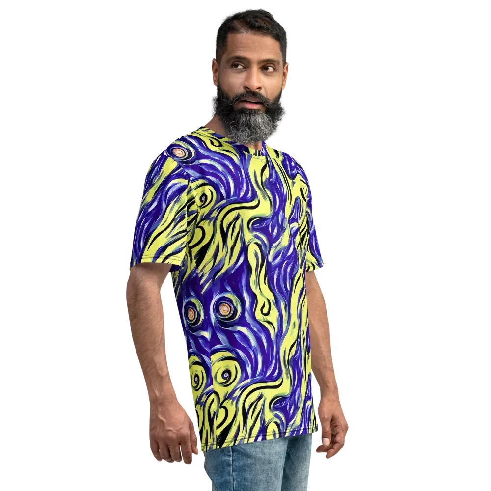Royal Riptide on Men's Crew Neck T-Shirt — Right