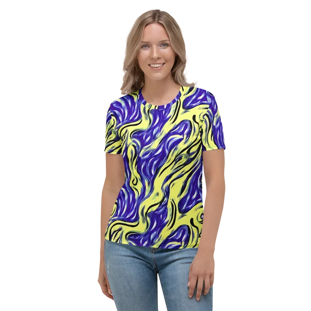 Royal Riptide on Women's Crew Neck T-Shirt — Front