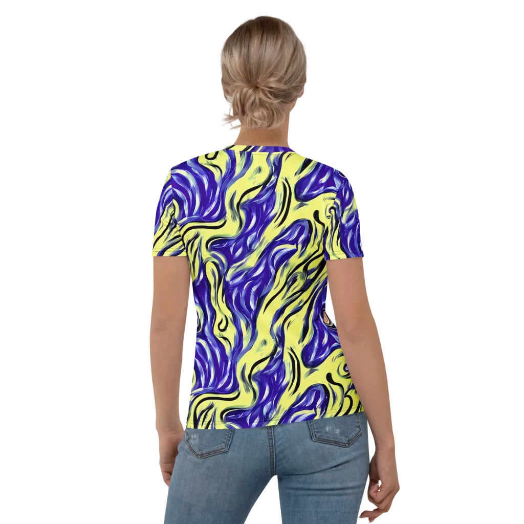 Royal Riptide on Women's Crew Neck T-Shirt — Back