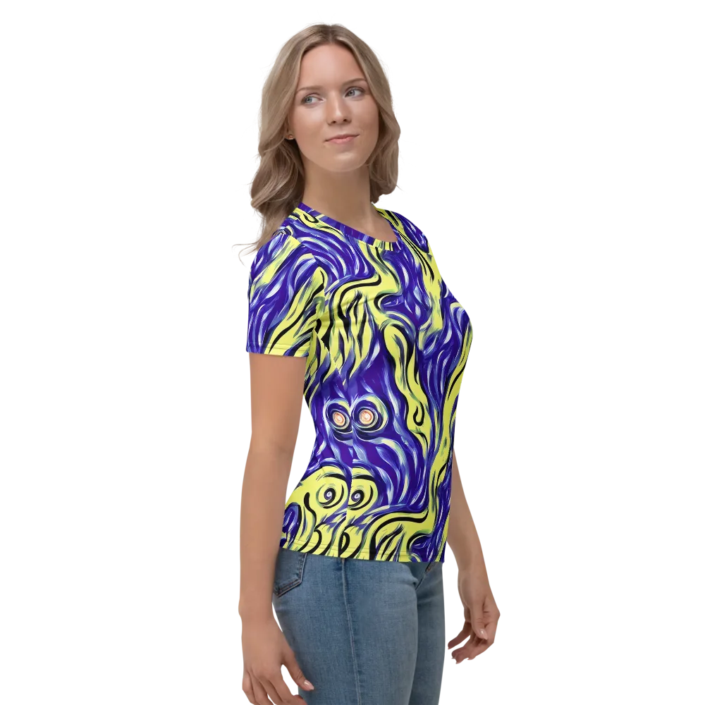 Royal Riptide on Women's Crew Neck T-Shirt — Right