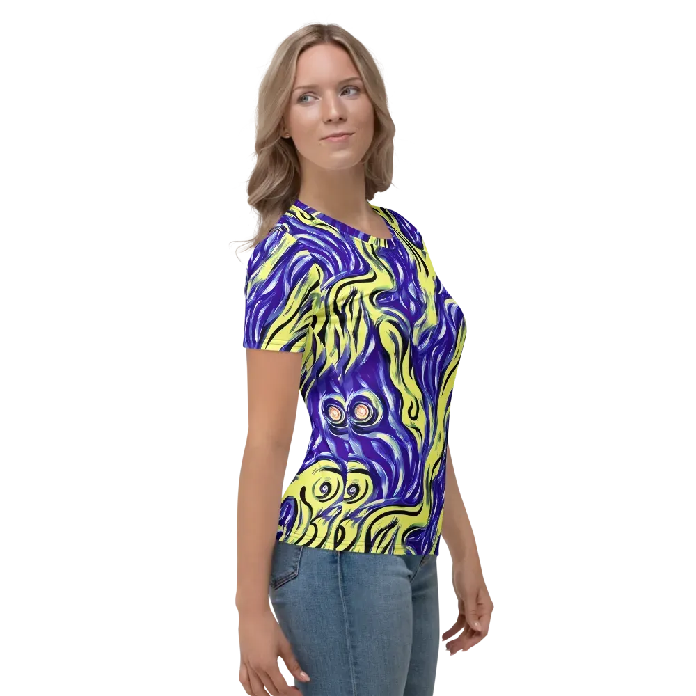 Royal Riptide on Women's Crew Neck T-Shirt — Right