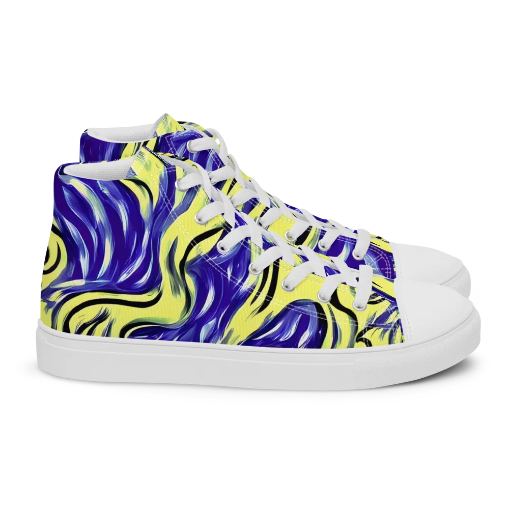 Royal Riptide on Women's High Top Canvas Shoes — Right