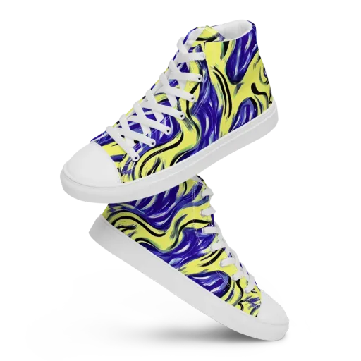 Royal Riptide on a Women's High Top Canvas Shoes