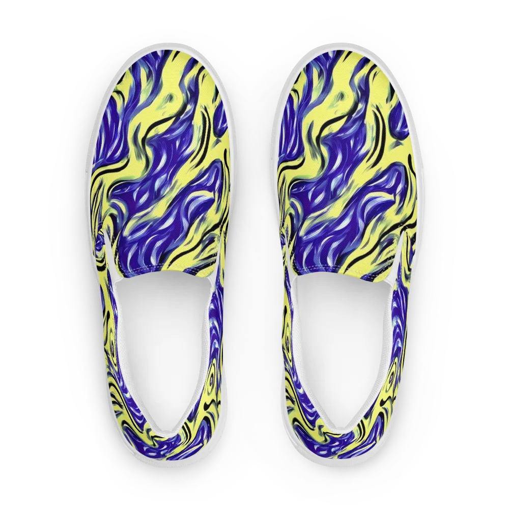 Royal Riptide on Men's Slip-On Canvas Shoes — Front