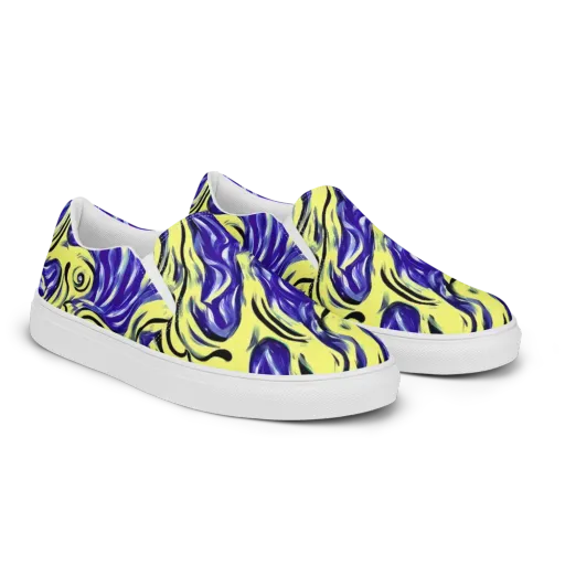 Royal Riptide on a Men's Slip-On Canvas Shoes