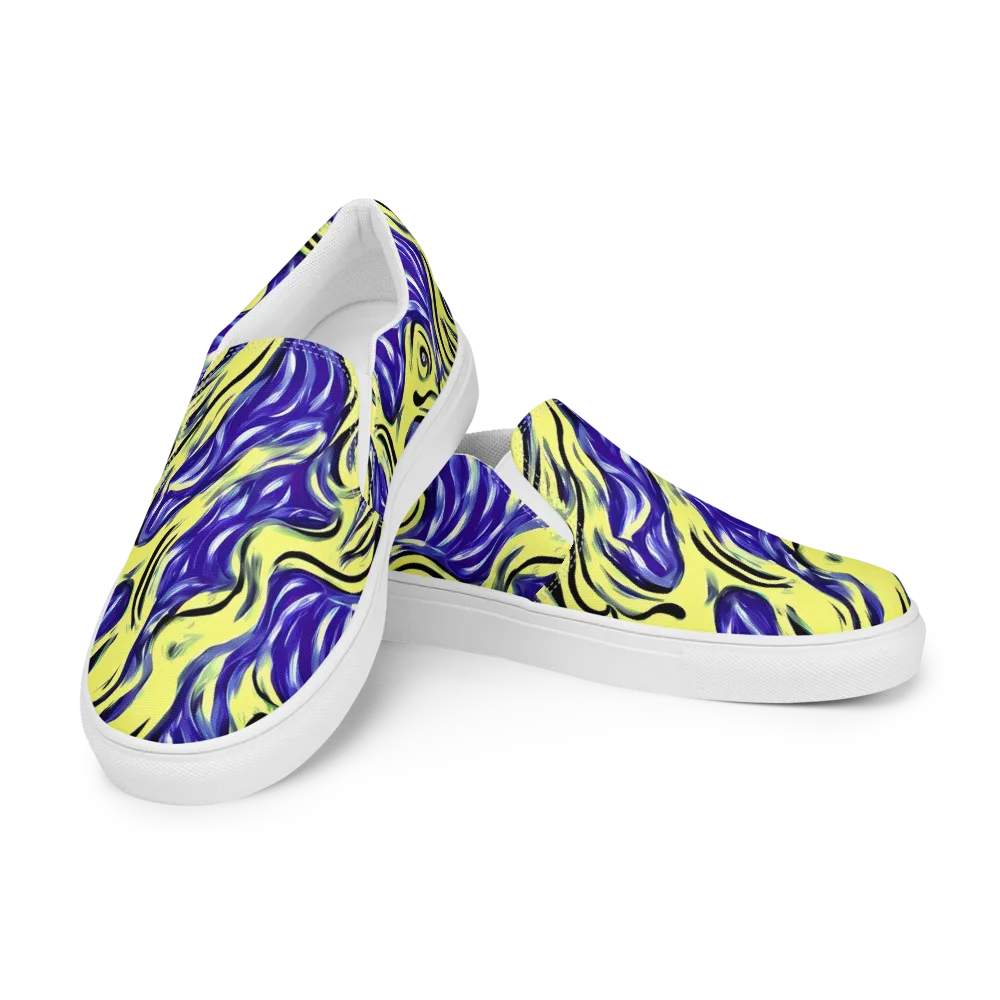Royal Riptide on Men's Slip-On Canvas Shoes — Left Front