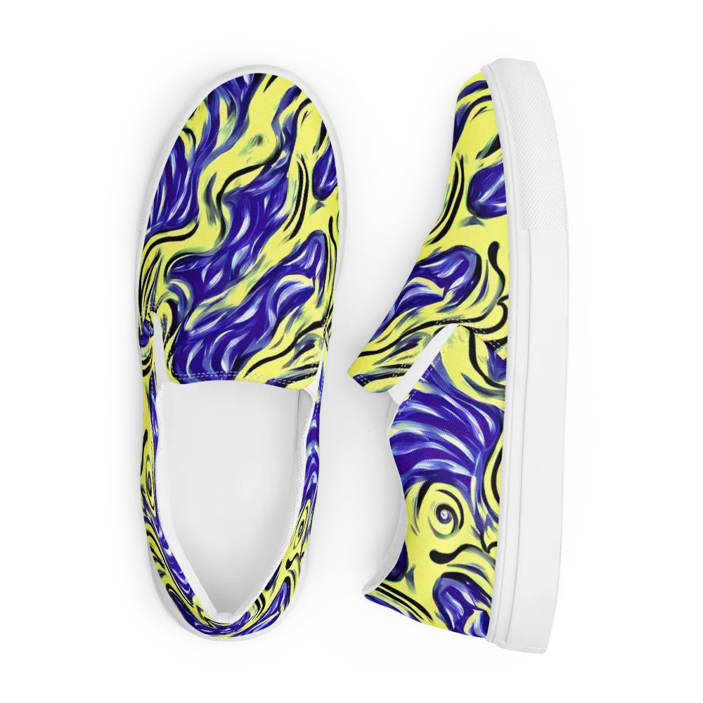 Royal Riptide on Men's Slip-On Canvas Shoes — Front