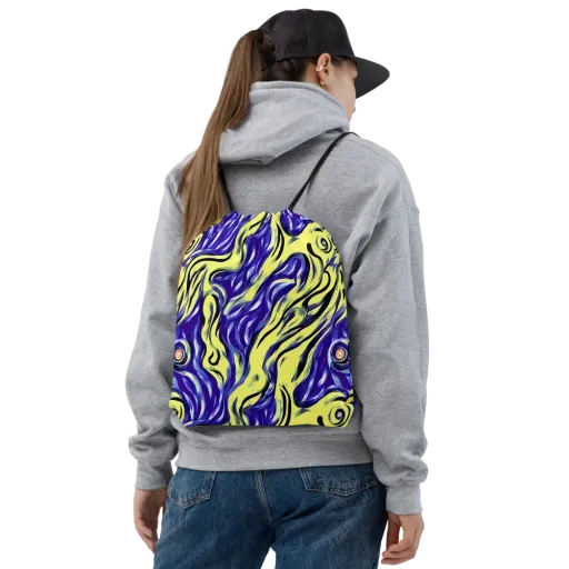 Royal Riptide on a Drawstring Bag