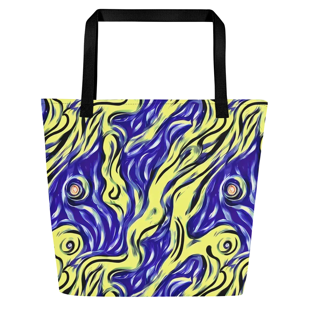 Royal Riptide on Large Tote Bag W/ Pocket — Front