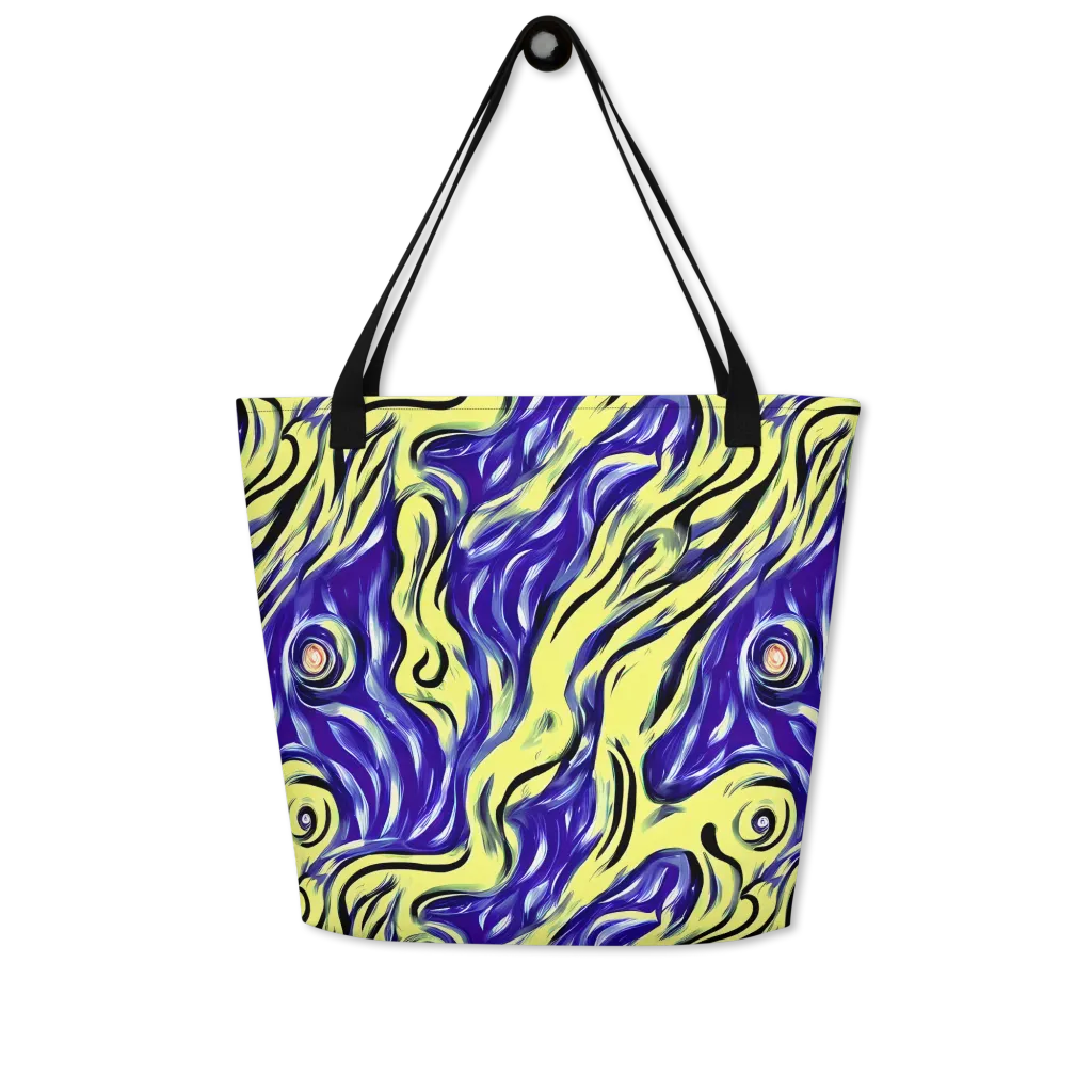 Royal Riptide on Large Tote Bag W/ Pocket — Front