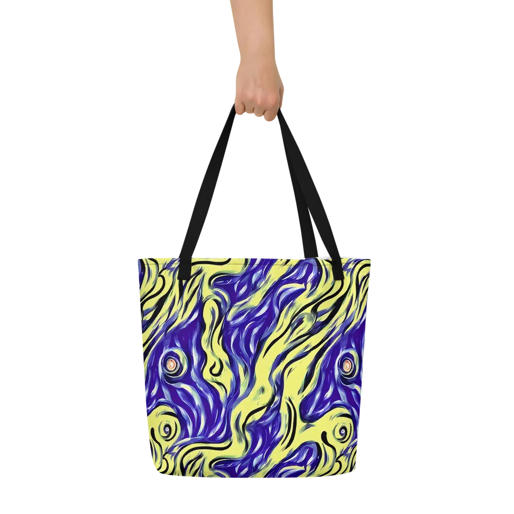 Royal Riptide on Large Tote Bag W/ Pocket — Front