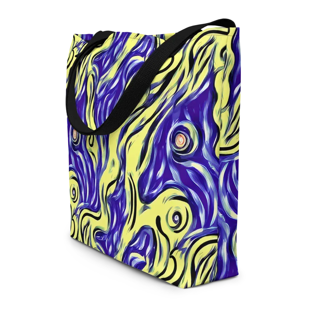 Royal Riptide on Large Tote Bag W/ Pocket — Front