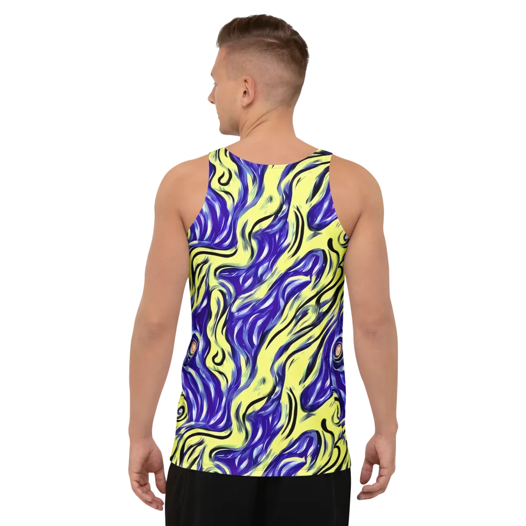 Royal Riptide on Men's Tank Top — Back