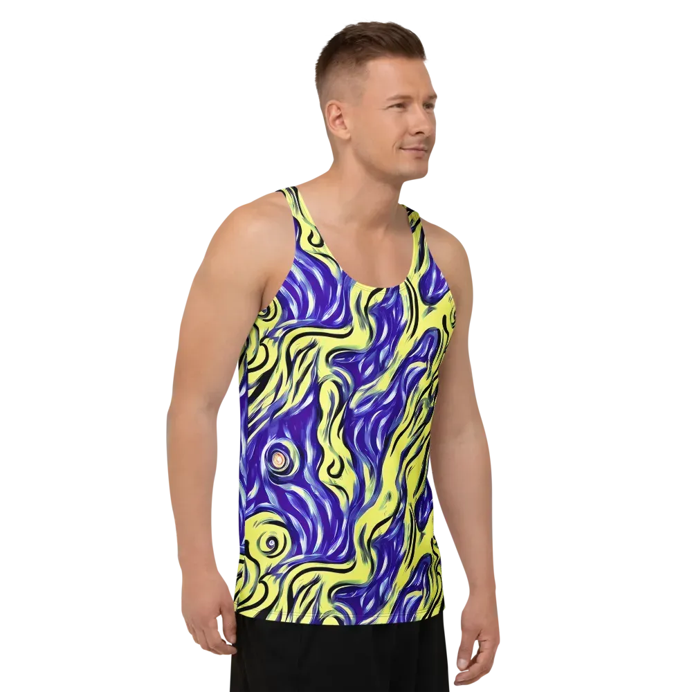 Royal Riptide on Men's Tank Top — Right Front