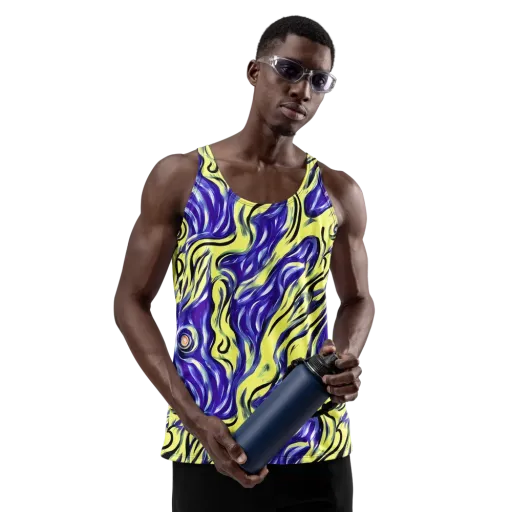 Royal Riptide on a Men's Tank Top
