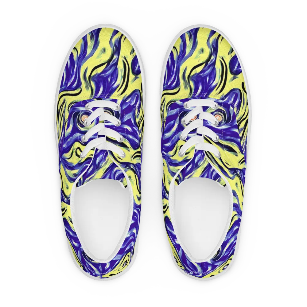 Royal Riptide on Men's Lace-Up Canvas Shoes — Front