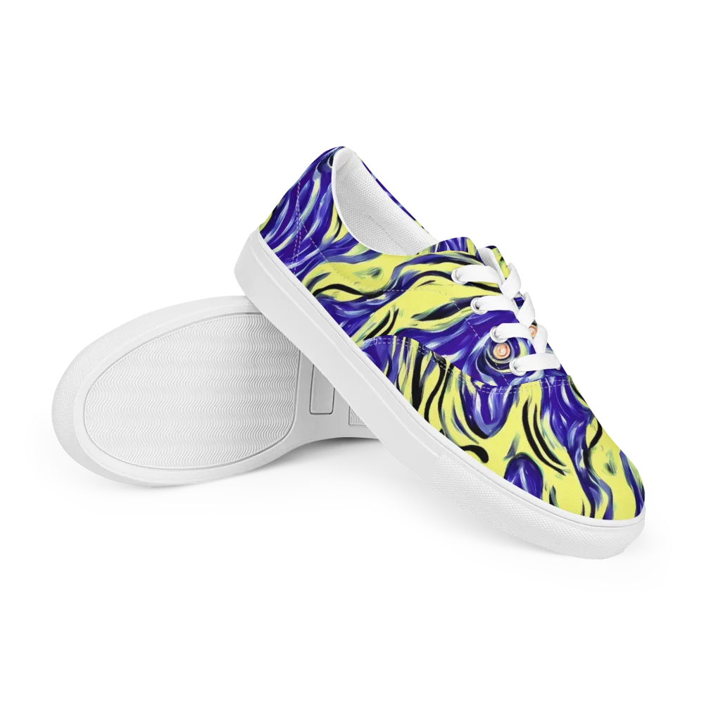 Royal Riptide on Men's Lace-Up Canvas Shoes — Right Front