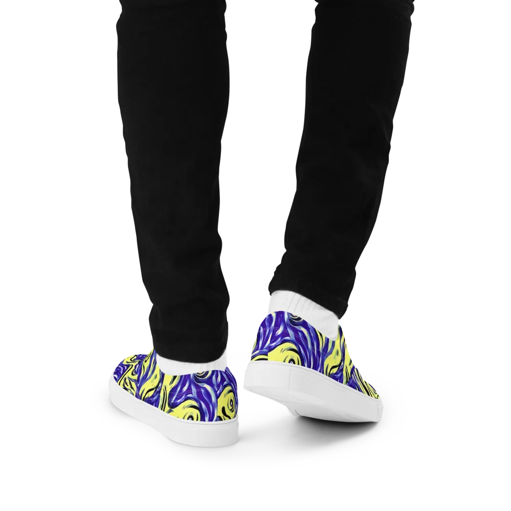 Royal Riptide on Men's Lace-Up Canvas Shoes — Back