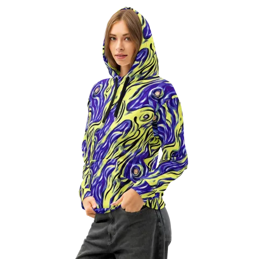 Royal Riptide on a Cotton Hoodie