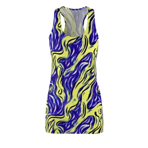 Royal Riptide on a Racerback Dress
