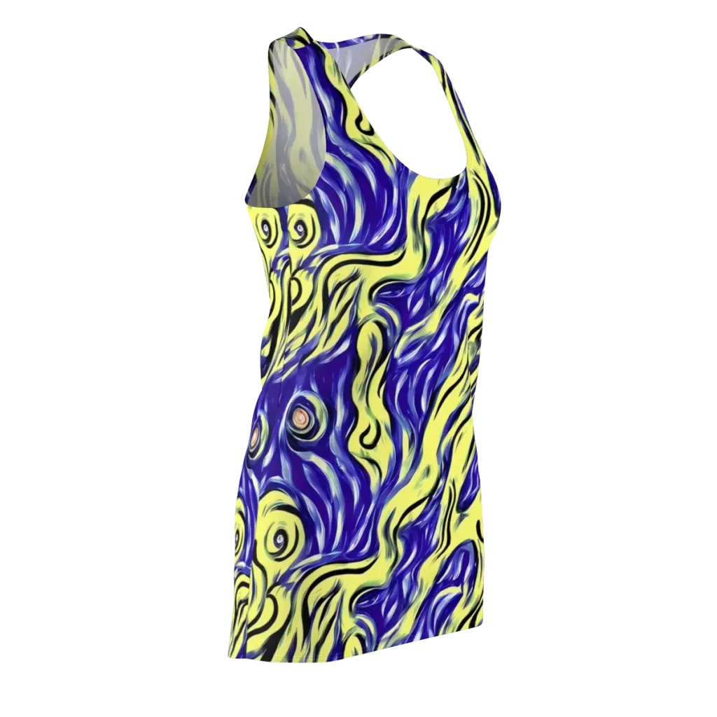 Royal Riptide on Racerback Dress — Front Side