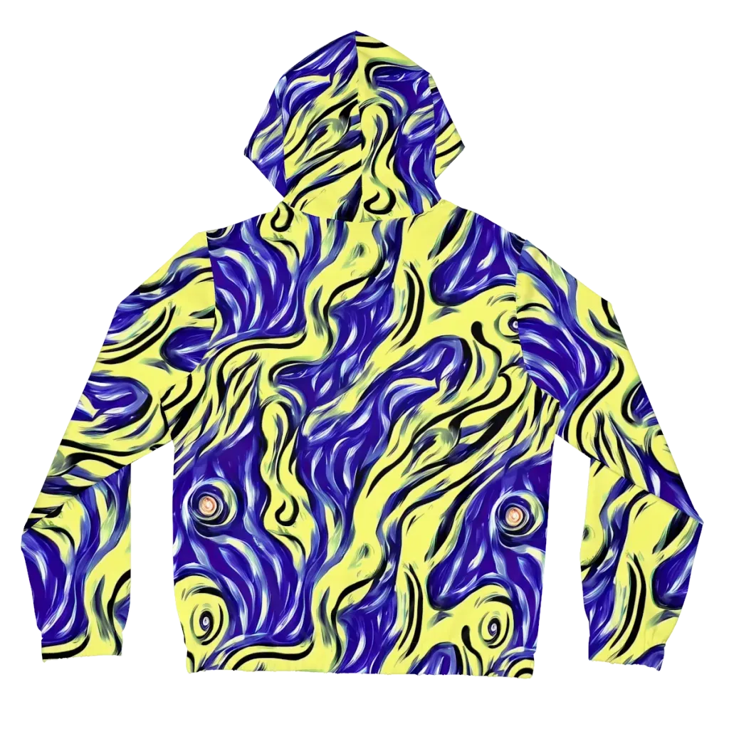 Royal Riptide on Women's Full-Zip Hoodie — Back