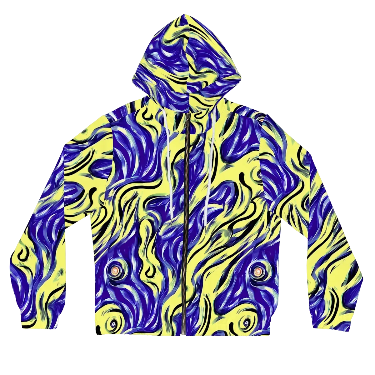 Royal Riptide on Women's Full-Zip Hoodie — Front