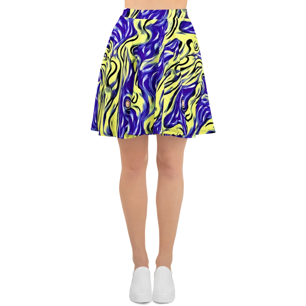 Royal Riptide on Skater Skirt — Front