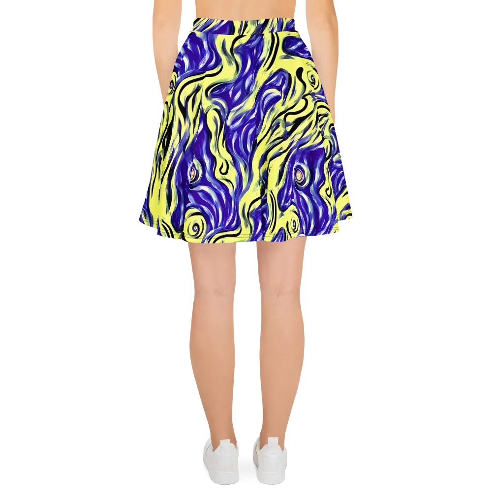 Royal Riptide on Skater Skirt — Back