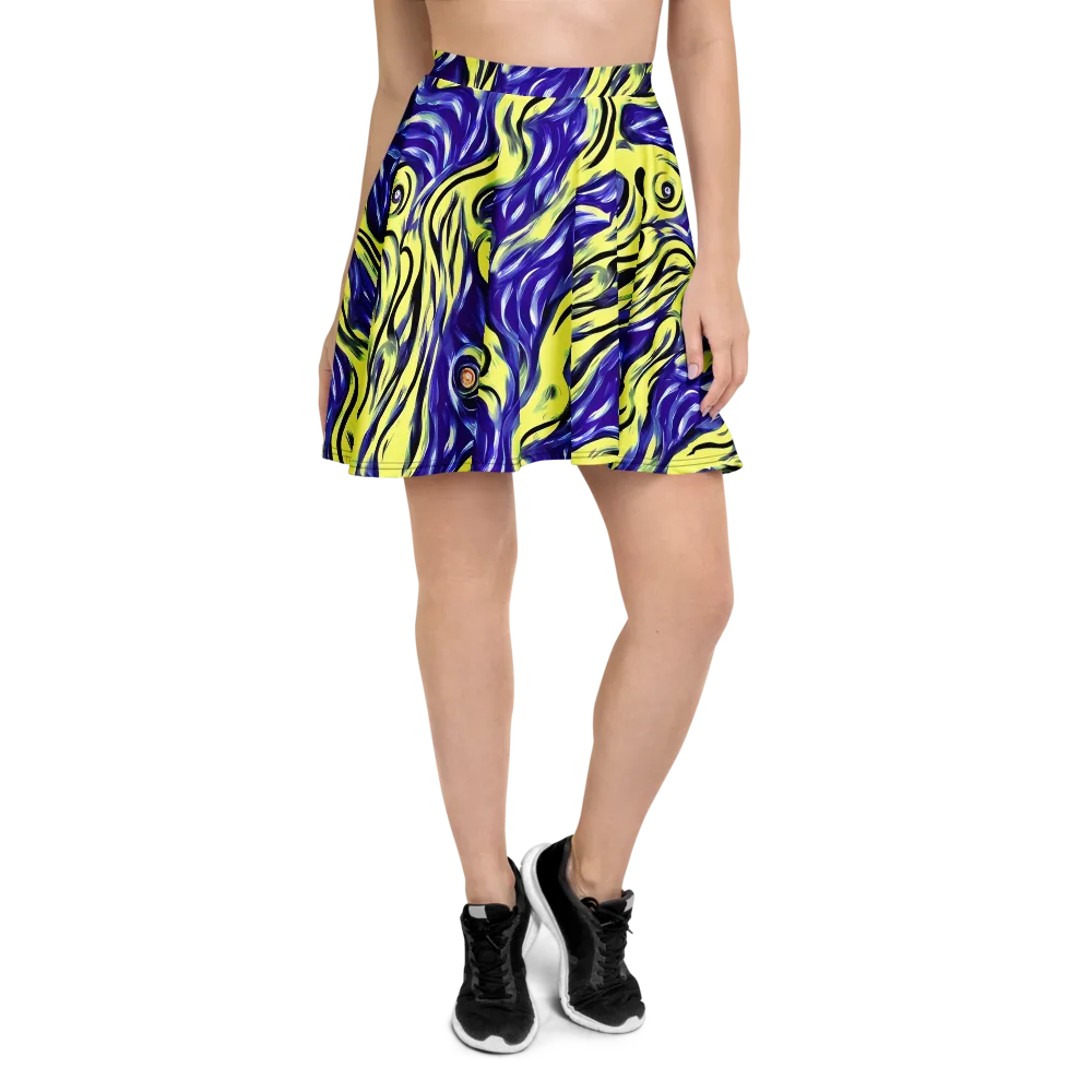 Royal Riptide on Skater Skirt — Front