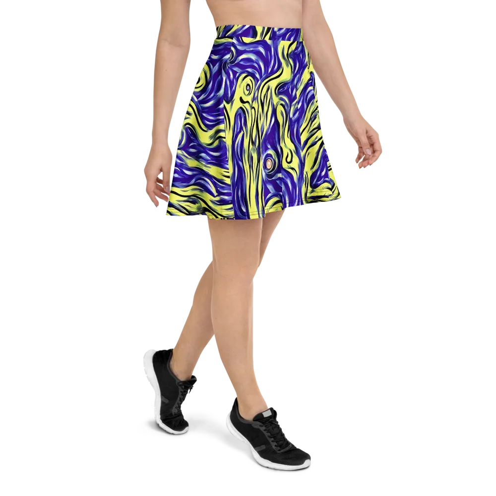 Royal Riptide on Skater Skirt — Right