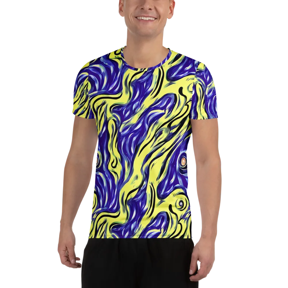 Royal Riptide on Men's Athletic T-Shirt — Front