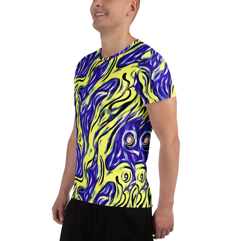 Royal Riptide on Men's Athletic T-Shirt — Left