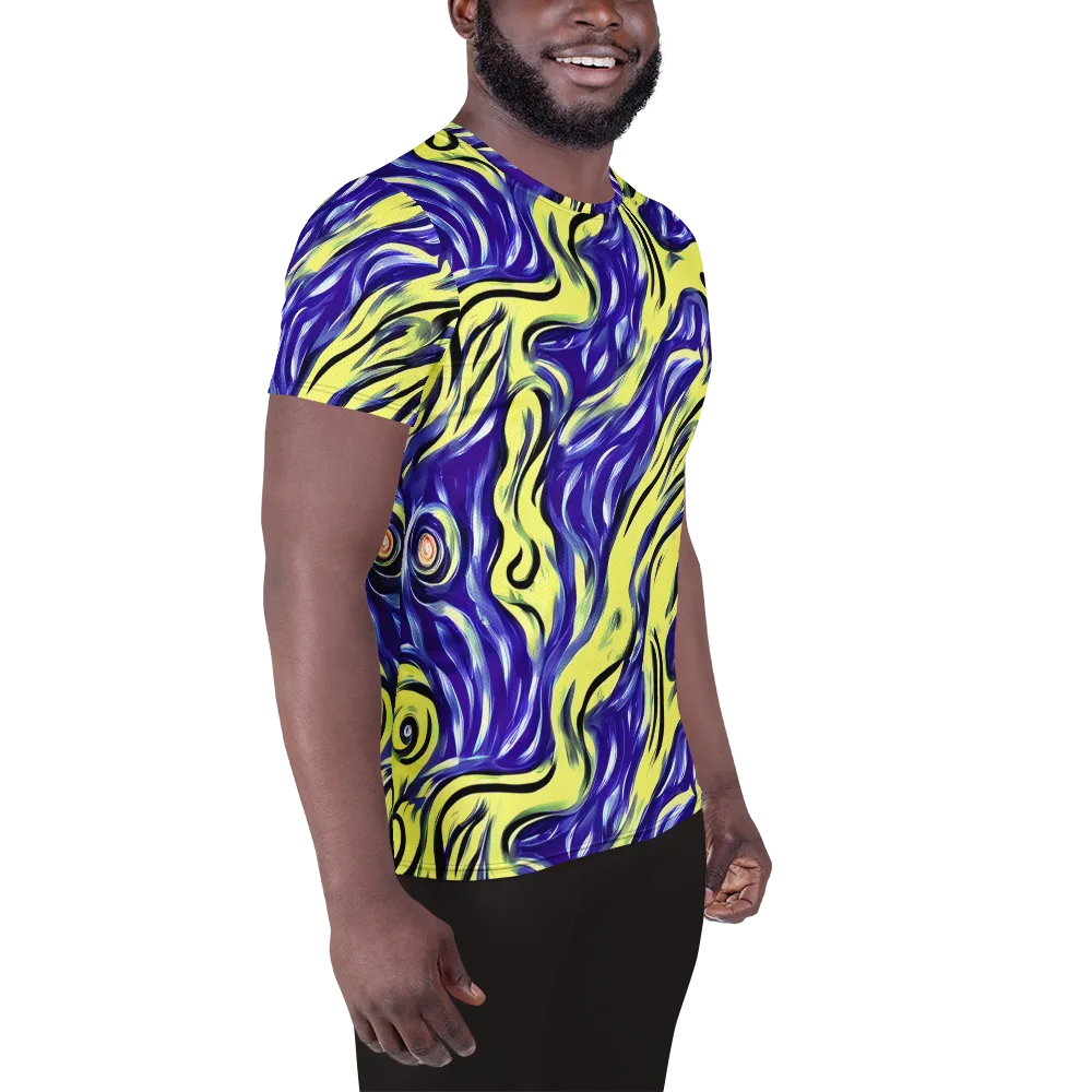 Royal Riptide on Men's Athletic T-Shirt — Right