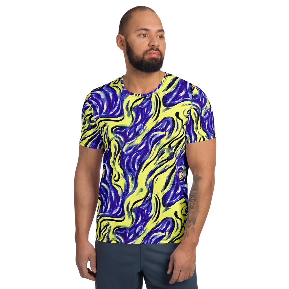 Royal Riptide on Men's Athletic T-Shirt — Front