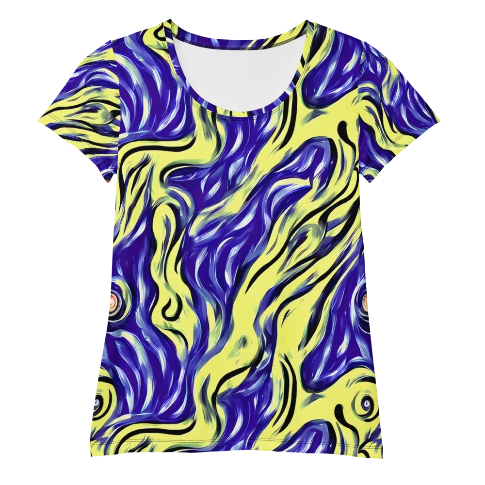 Royal Riptide on Women's Athletic T-Shirt — Front